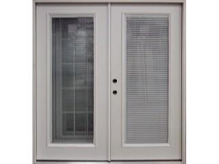 Fiberglass Double Door Unit Mini Blind